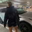 The Black Rhinestone Zip Up